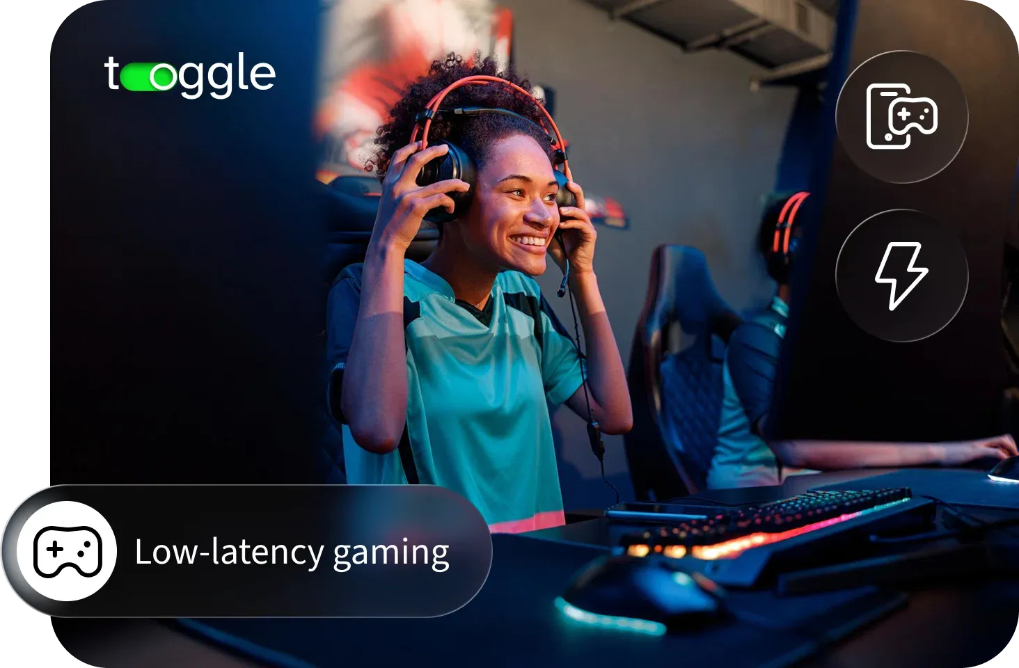 gamer prepares for online gaming without lag or delays