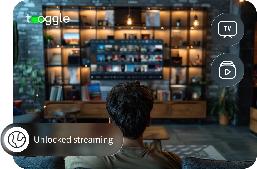 person choosing a global region in the TV app to unlock content